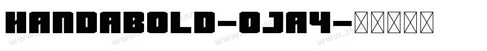 HandaBold-Oja4字体转换