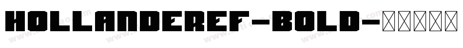 HollanderEF-Bold字体转换