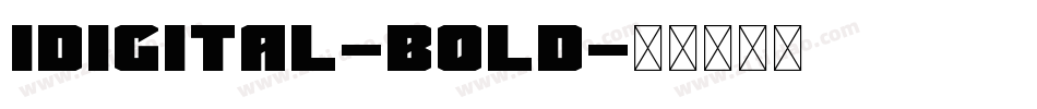 Idigital-Bold字体转换