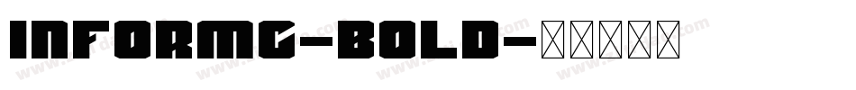InformC-Bold字体转换