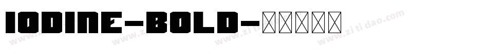 Iodine-Bold字体转换
