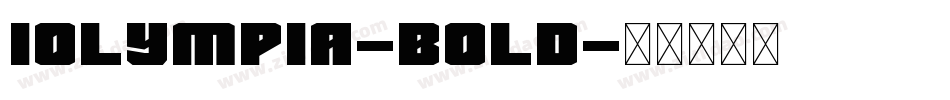 Iolympia-Bold字体转换