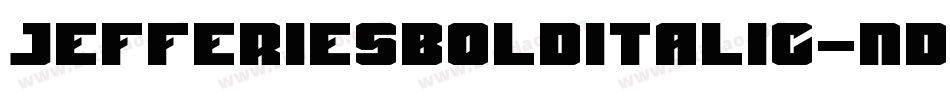 JefferiesBoldItalic-ndlR字体转换