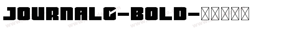JournalC-Bold字体转换