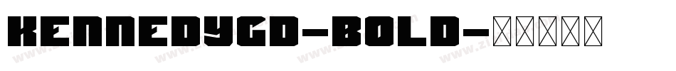 KennedyGD-Bold字体转换