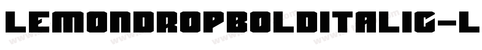 LemondropBoldItalic-lMl0字体转换