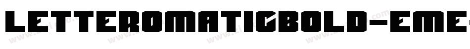 LetteromaticBold-Eme字体转换