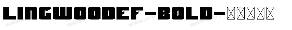 LingwoodEF-Bold字体转换