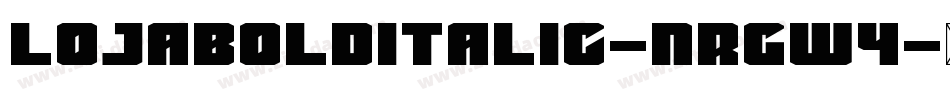 LojaBoldItalic-nRgw4字体转换