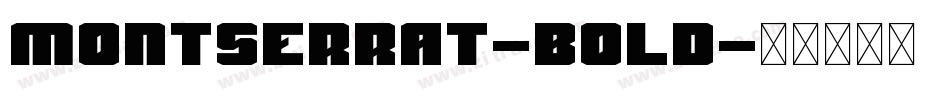 MONTSERRAT-BOLD字体转换