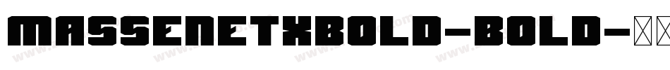 MassenetXBold-Bold字体转换