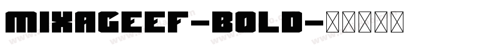 MixageEF-Bold字体转换