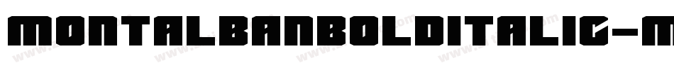 MontalbanBoldItalic-mmAP字体转换