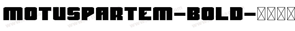 MotusPartem-Bold字体转换