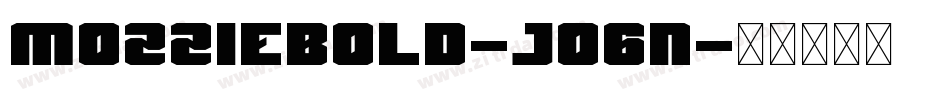 MozzieBold-Jo6n字体转换