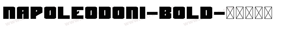 Napoleodoni-Bold字体转换