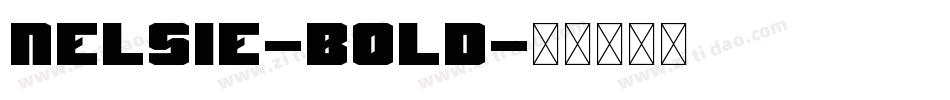 Nelsie-Bold字体转换