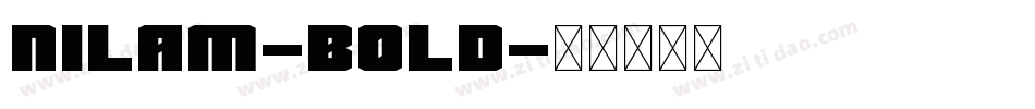 Nilam-Bold字体转换