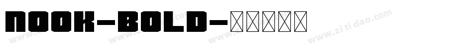 Nook-Bold字体转换
