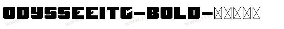 OdysseeITC-Bold字体转换