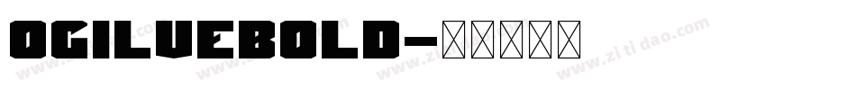 OgilveBold字体转换