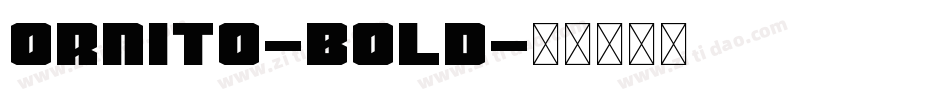 Ornito-Bold字体转换