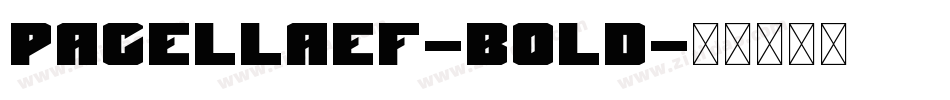 PacellaEF-Bold字体转换