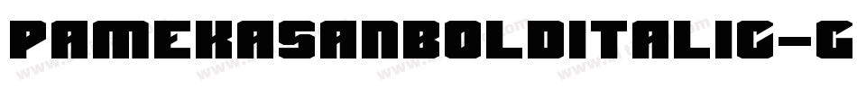 PamekasanBoldItalic-gJjp字体转换
