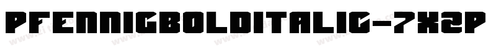 PfennigBoldItalic-7XZP字体转换