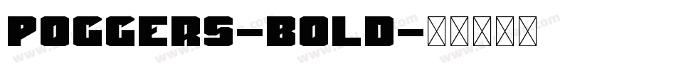 Poggers-Bold字体转换