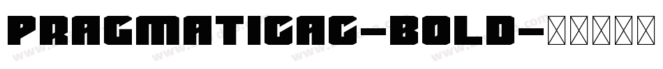 PragmaticaC-Bold字体转换