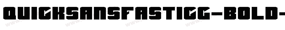 QuicksansFastICG-Bold字体转换