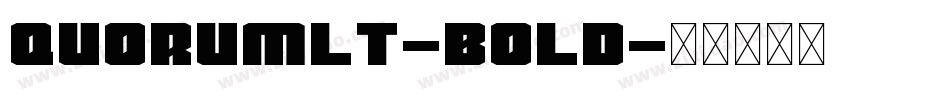 QuorumLT-Bold字体转换