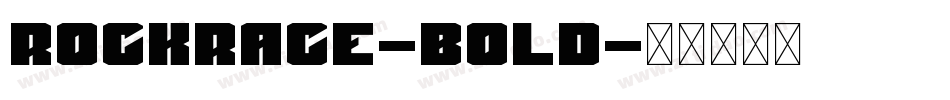 Rockrace-Bold字体转换