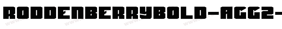 RoddenberryBold-AgG2字体转换