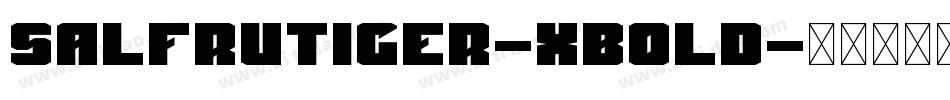 SALFrutiger-XBold字体转换