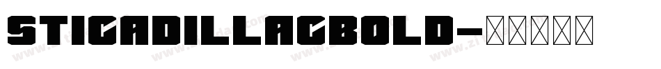 STICadillacBold字体转换