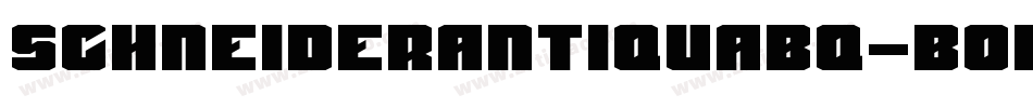 SchneiderAntiquaBQ-Bold字体转换