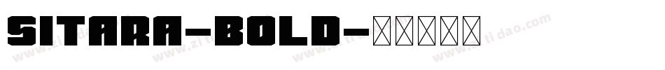 Sitara-Bold字体转换