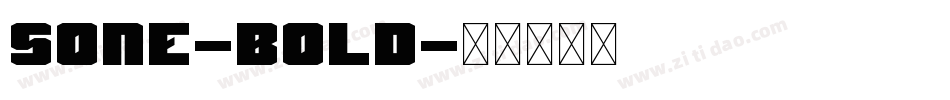 Sone-Bold字体转换