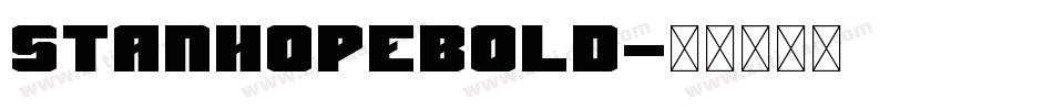 StanhopeBold字体转换