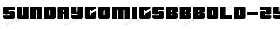 SundaycomicsbbBold-Zyqm字体转换
