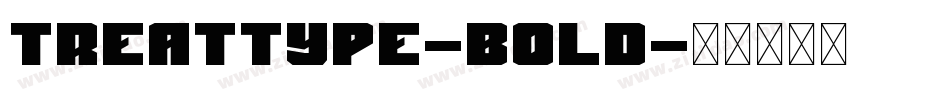 Treattype-Bold字体转换