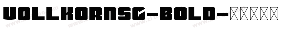 VollkornSC-Bold字体转换