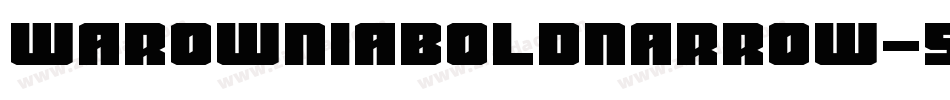 WarowniaBoldNarrow-5ROV字体转换