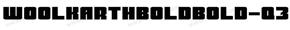 WoolkarthBoldBold-q355字体转换