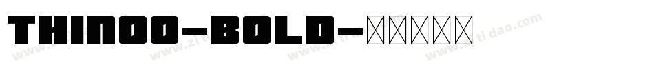 thinoo-bold字体转换