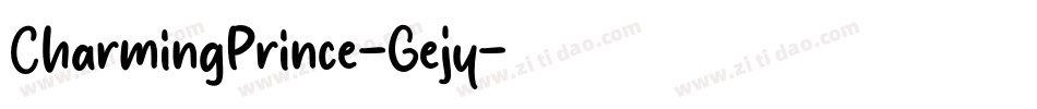 CharmingPrince-Gejy字体转换