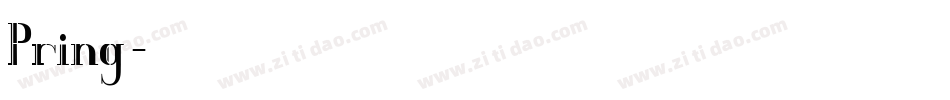 Pring字体转换