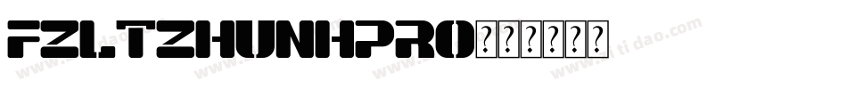 FZLTZHUNHPro字体转换